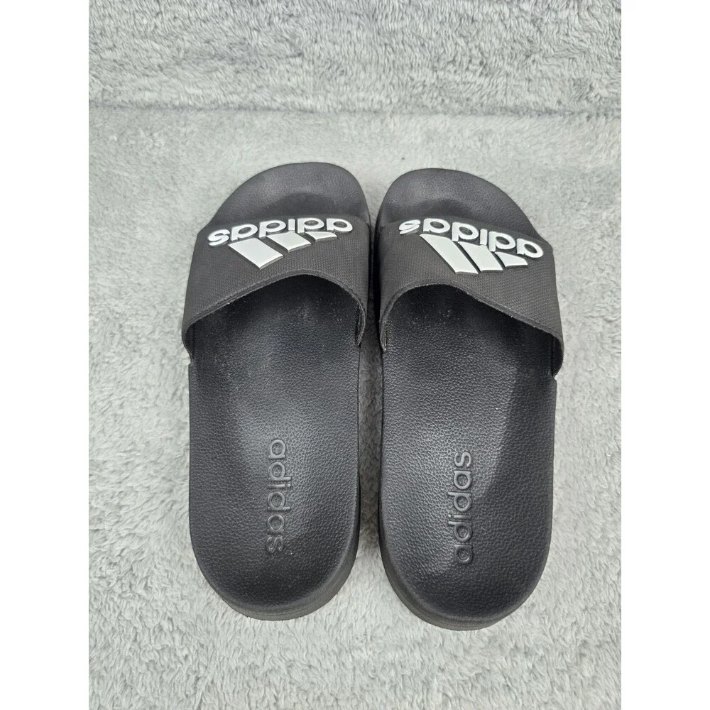 Adidas Open Toe Slip On Slide Sandal Black Men's Size 6 Adilette Comfort